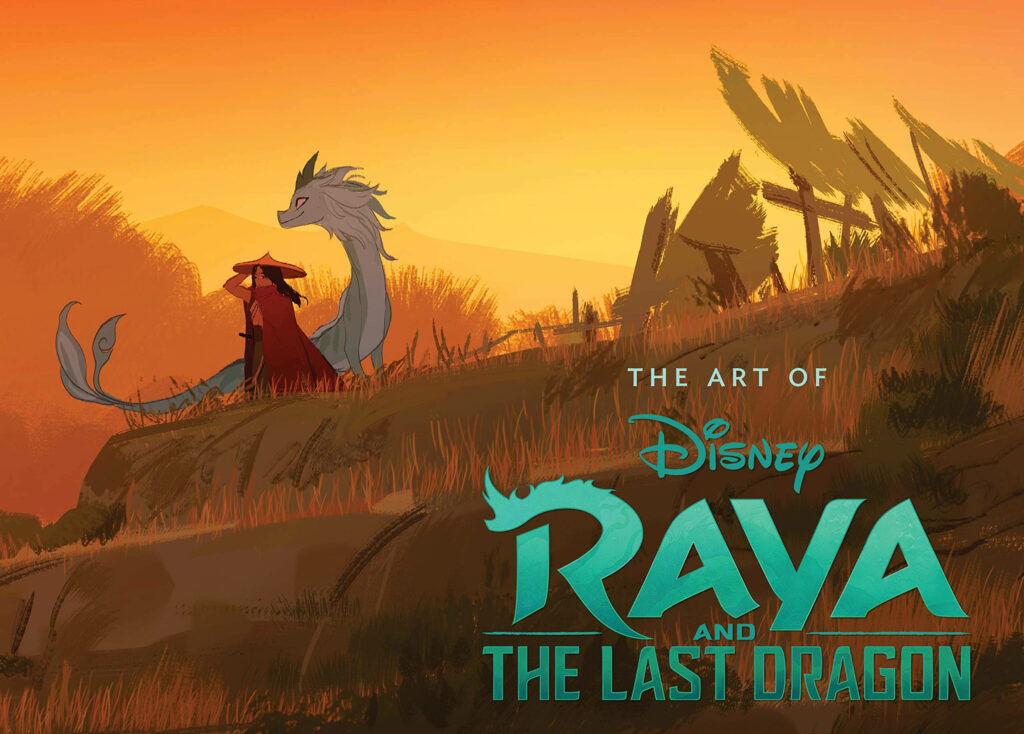 Vibrant Raya and Sisu Wallpaper: Scenic Sunset Background