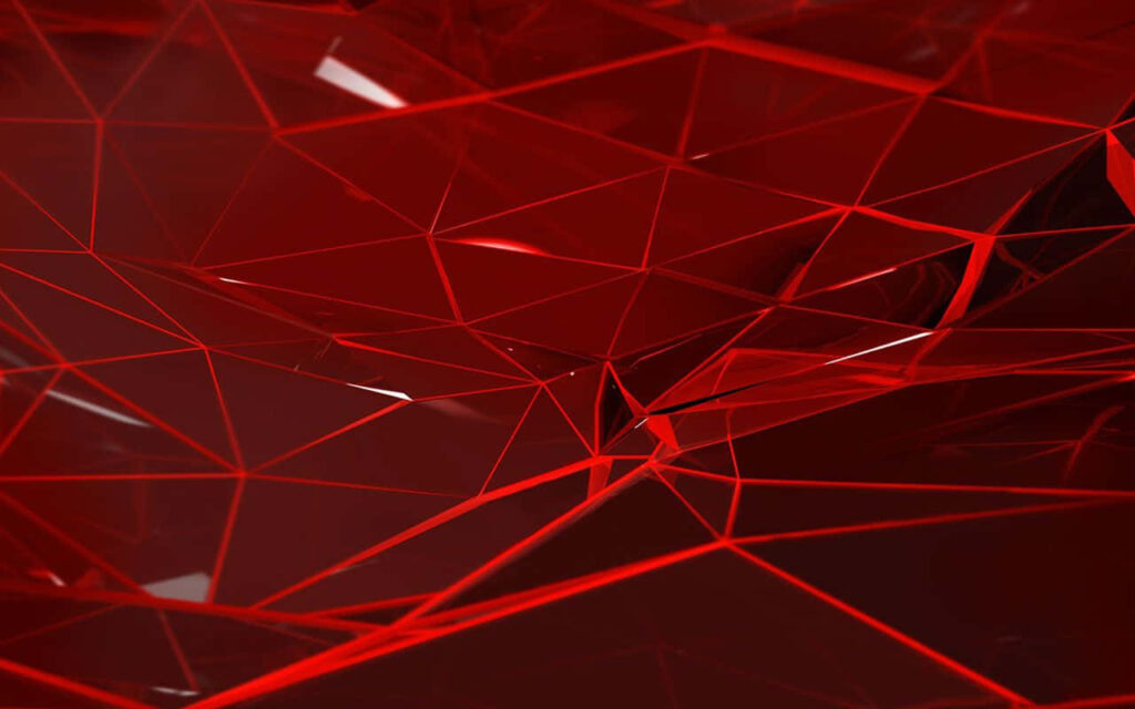 Vibrant Red Abstract Art Wallpaper: Geometric Patterns & Light Play