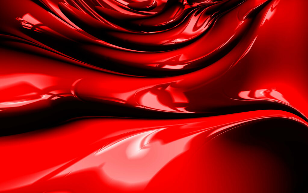 Vibrant Waves of Creativity: Captivating 3D Red Abstract Art as Mesmerizing 4K Wallpaper