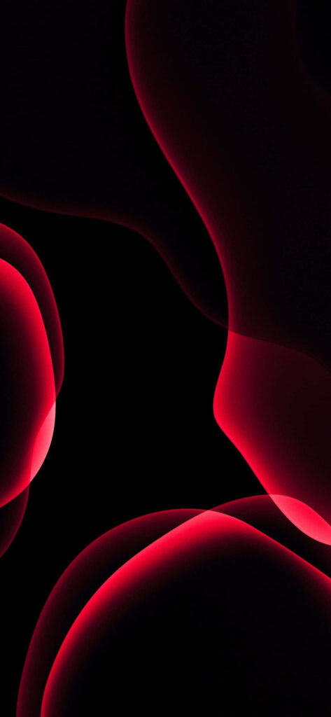 Dynamic Red and Black Abstract Wallpaper with Smooth Lines