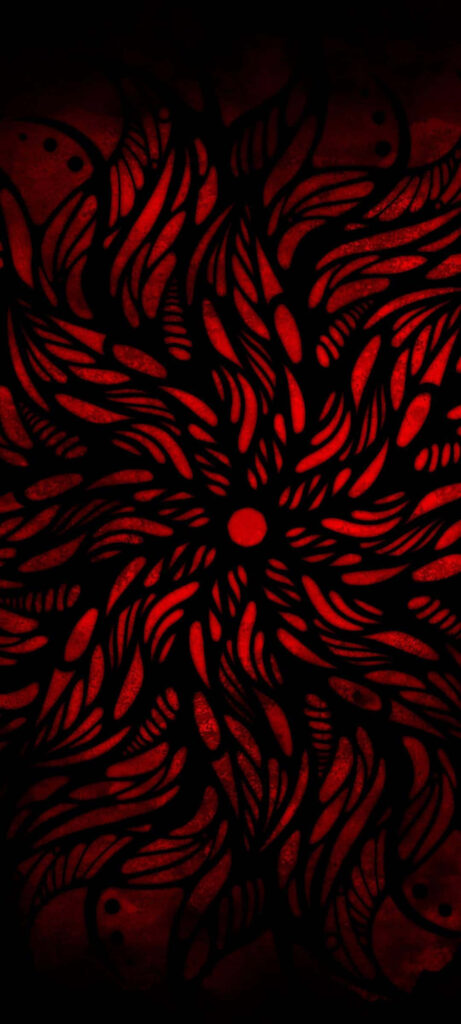 Captivating Red and Black Swirling Wallpaper - Artistic Background