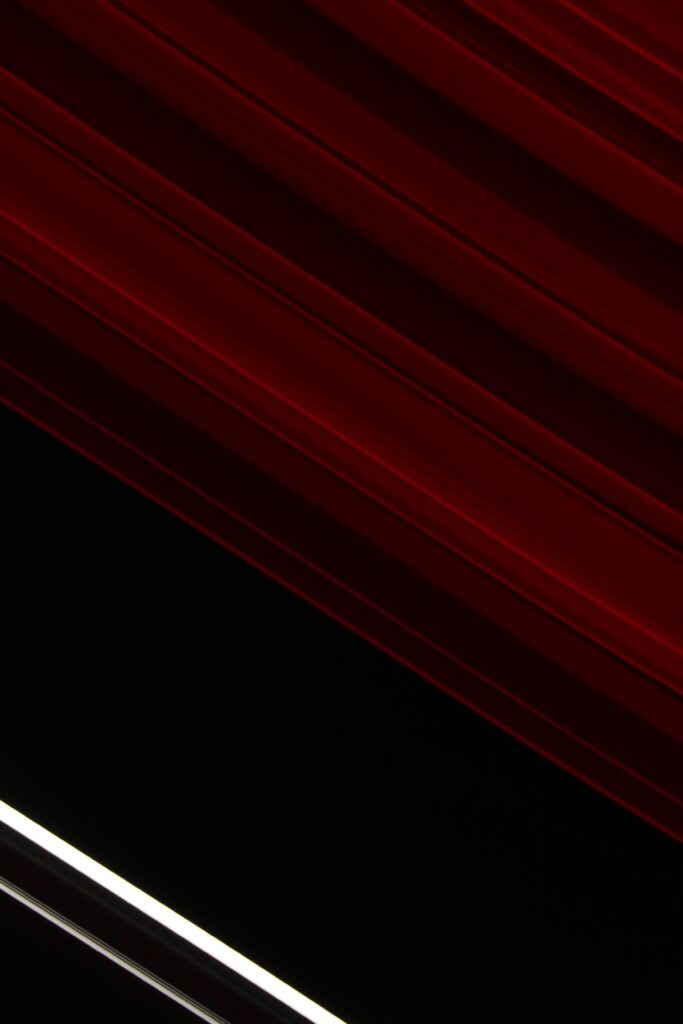 Vibrant Red, Black & White Striped Wallpaper - Modern Background Design