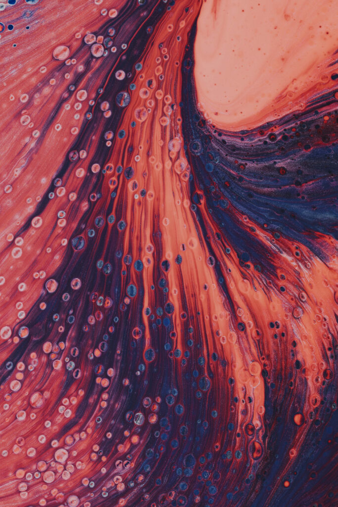 Vibrant Abstract Wallpaper: Rich Red & Blue Artwork Background