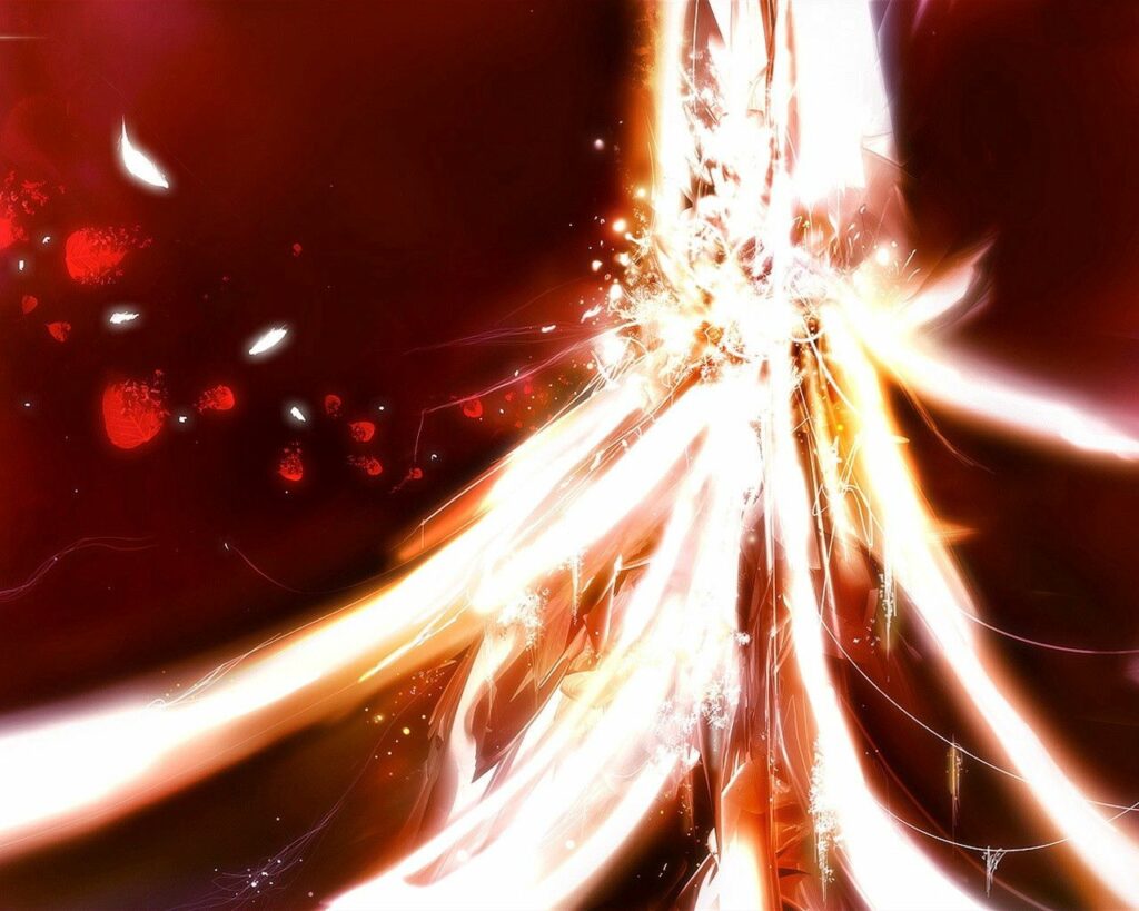 Dynamic Red Energy Burst Wallpaper 1280x1024 - Vibrant Background