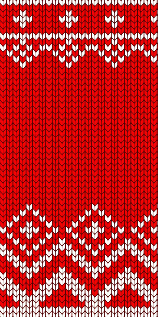 Vibrant Red Ethnic Wallpaper with White Geometric Patterns