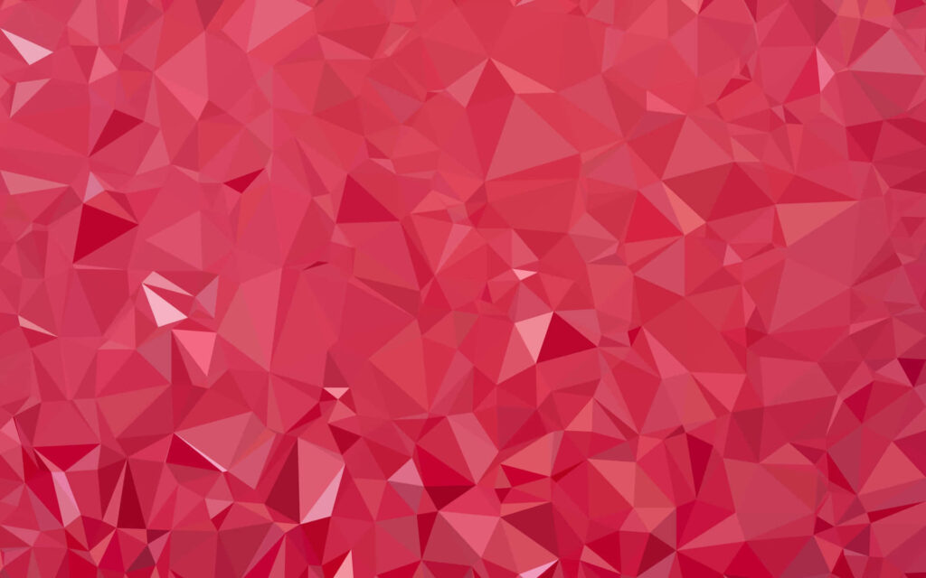 Vibrant Red Geometric Polygon Wallpaper - Modern Mosaic Background