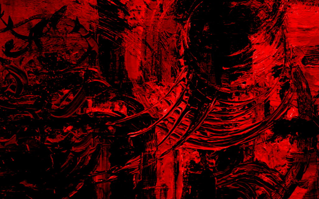 Fiery Depths: A Captivating Red Grunge Journey Wallpaper
