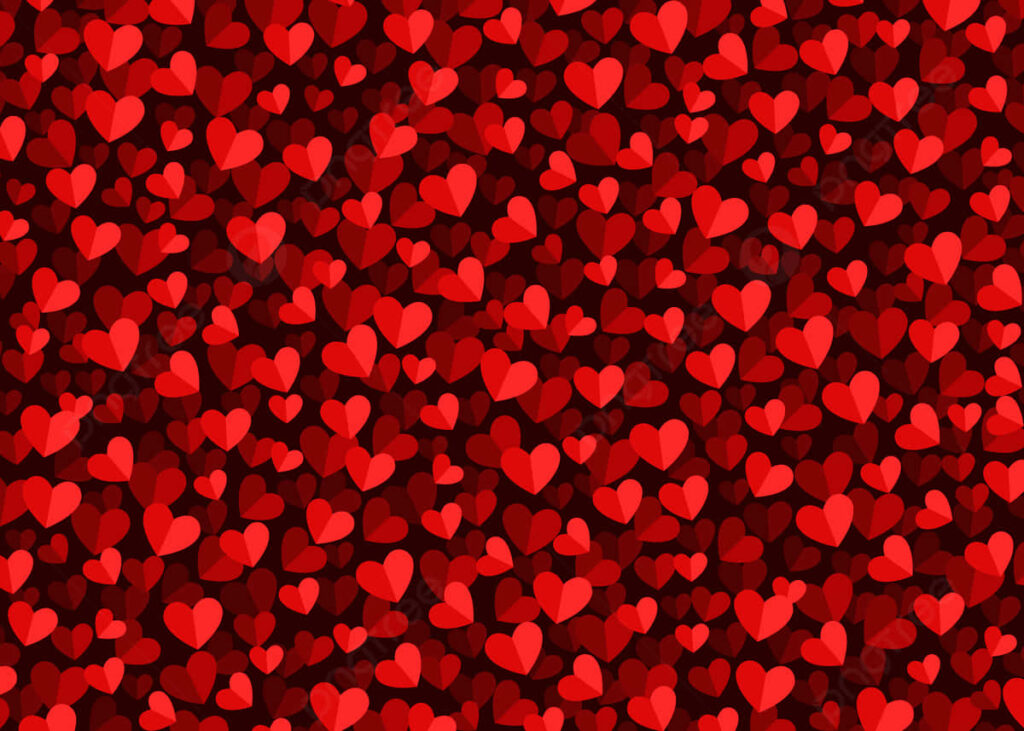 Vibrant Red Heart Wallpaper | Seamless Romantic Pattern Background
