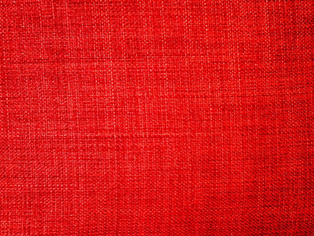 Vibrant Red Linen Cloth Wallpaper with Intricate Fabric Texture