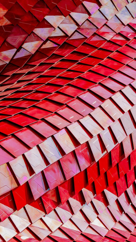 Dynamic Red Metallic Tile Wallpaper for Samsung Galaxy S7 Edge