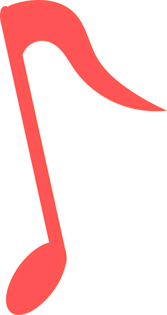 Vibrant Red Musical Note Wallpaper for Music Lovers & Designers