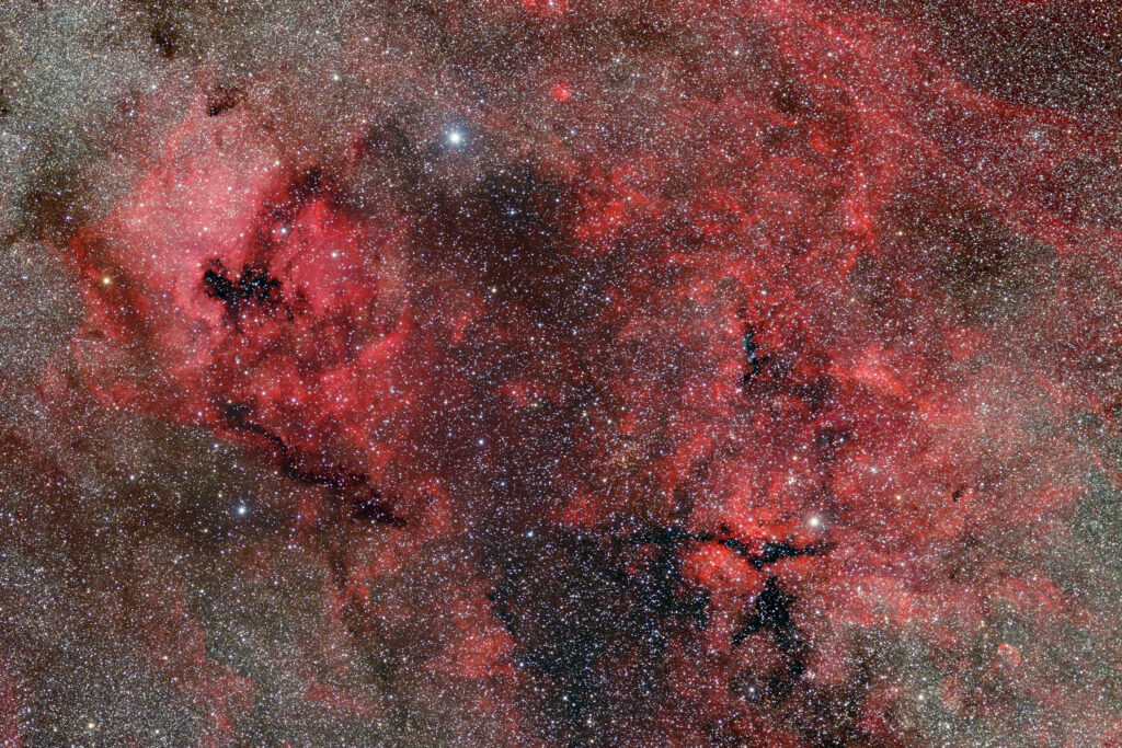 Vibrant Red Nebula Wallpaper: Mesmerizing Space Background