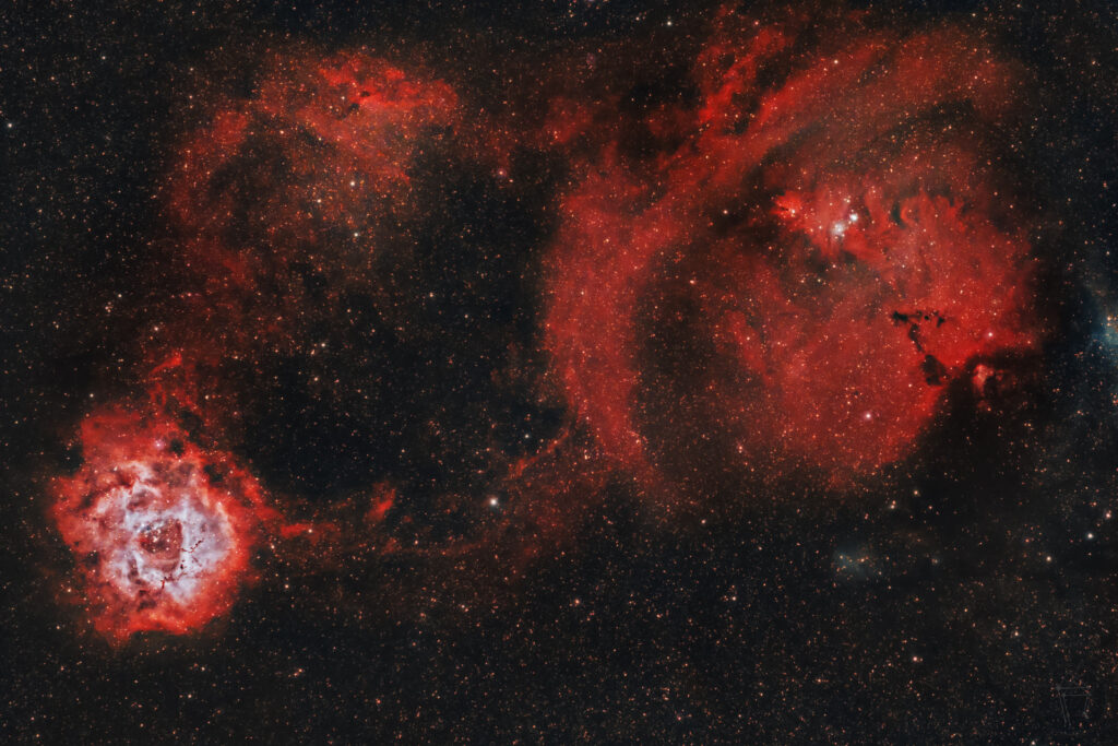 Vibrant Red Nebula Wallpaper - Stunning Cosmic Background Image