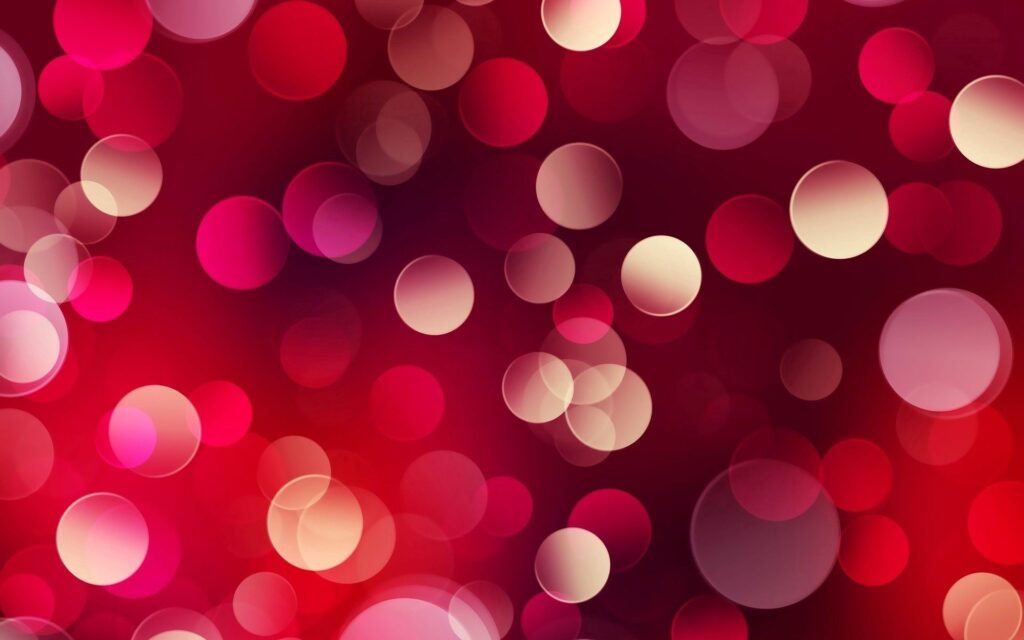 Vibrant Red & Pink Bokeh Wallpaper with Dynamic Circles