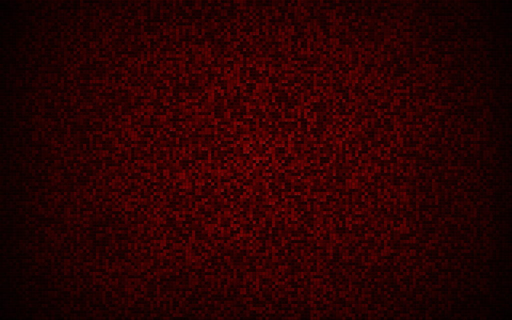 Pixelated Creativity: Vibrant Red Abstract Background with Green Tile Texture Wallpaper
