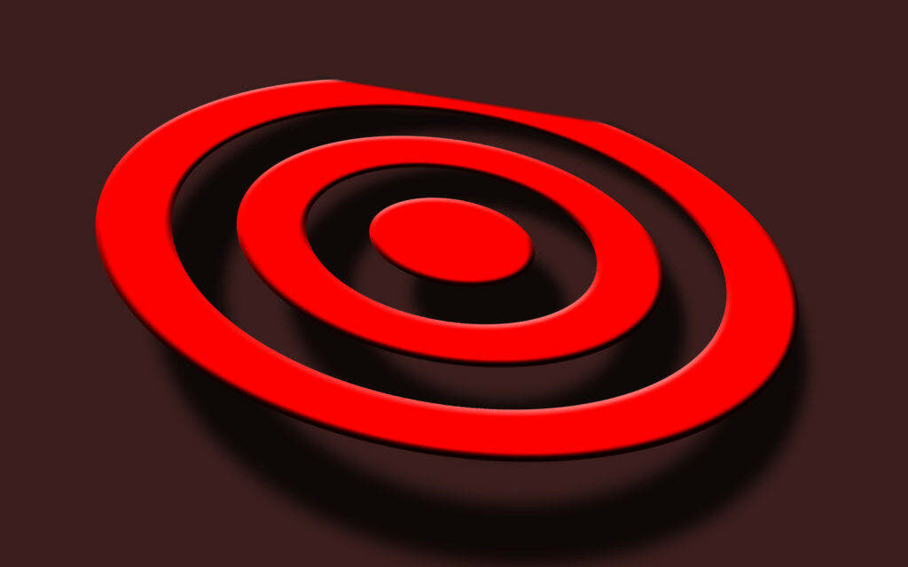 Alluring Red Ringed Phone Graphic Set Against a Classy Maroon Backdrop Wallpaper