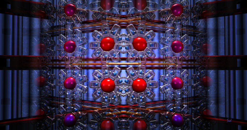 High-Definition Abstract Wallpaper: Vibrant Red Spheres & Patterns