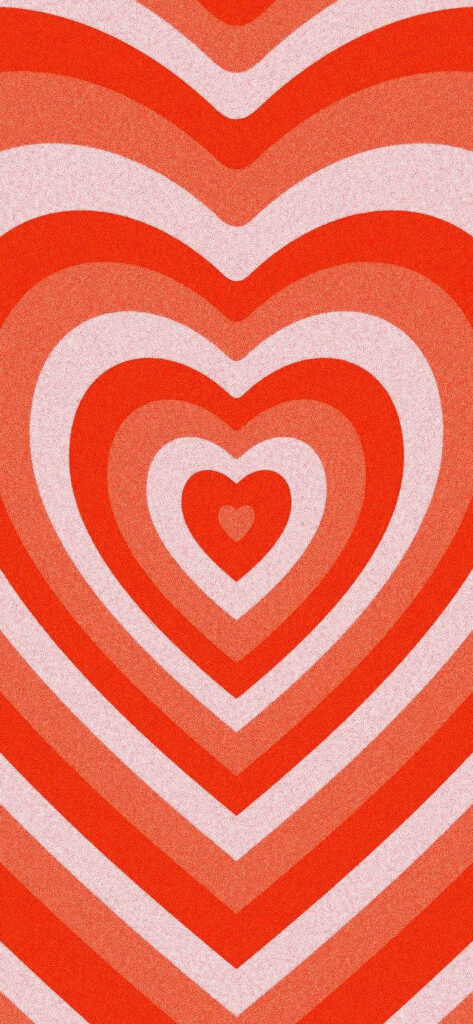 Vibrant Red & White Heart Pattern Wallpaper Background Design