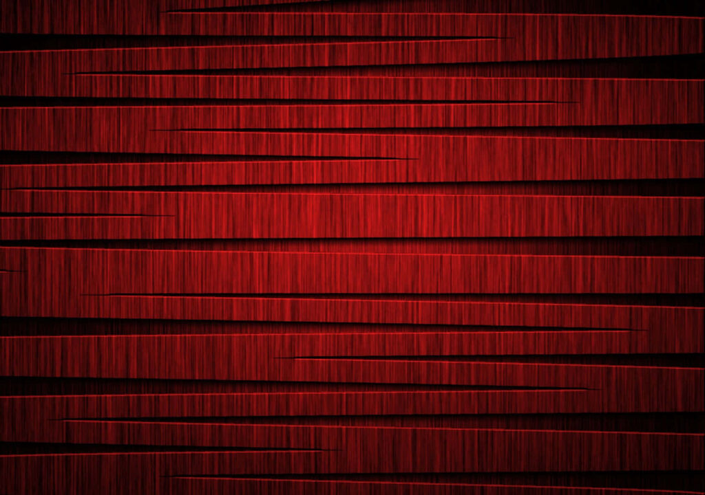 Vibrant Red Wooden Wallpaper: Sleek Horizontal Slats Design