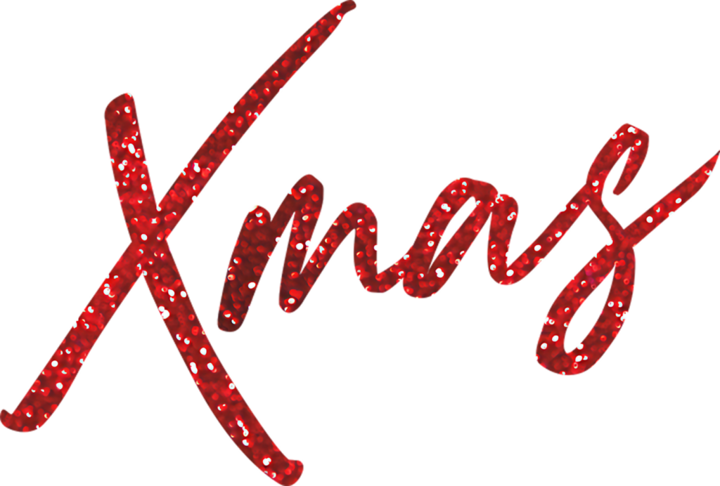 Vibrant Red Xmas Wallpaper with Sparkling Glitter Design