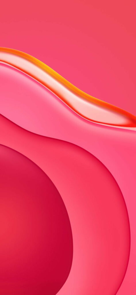 Vibrant Shades: Redmi Phone Abstract Wallpaper in HD with Pink and Red Background