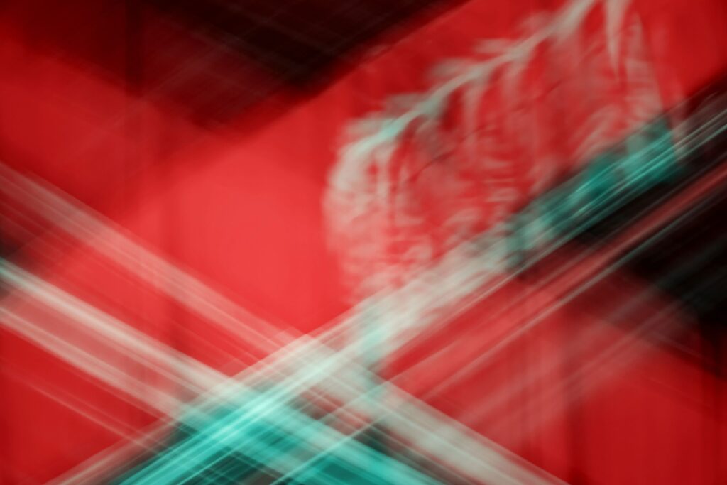 Vibrant Abstract Red & Teal Stripes Wallpaper - 3600x2400 Background