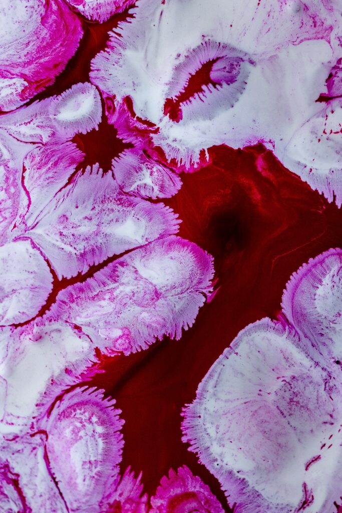 Vibrant Abstract Red & White Wallpaper: Swirling Patterns Background