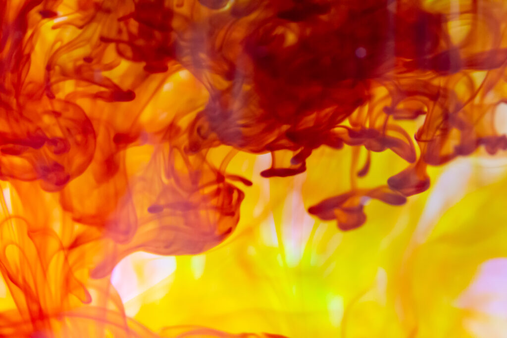 Vibrant Red & Yellow Abstract Wallpaper - Fluid Macro Patterns