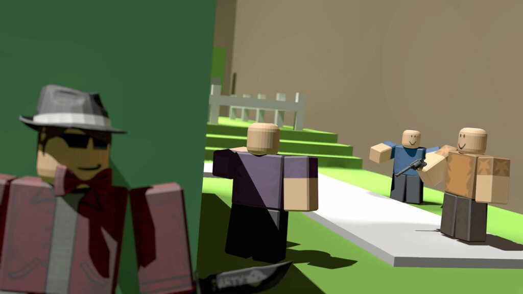 Vibrant Roblox Avatars Engaging in Richly Hued Gaming Scenarios: High-Quality Wallpaper Snapshot