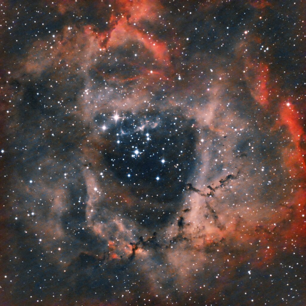 Vibrant Rosette Nebula Wallpaper: A Cosmic Masterpiece Background