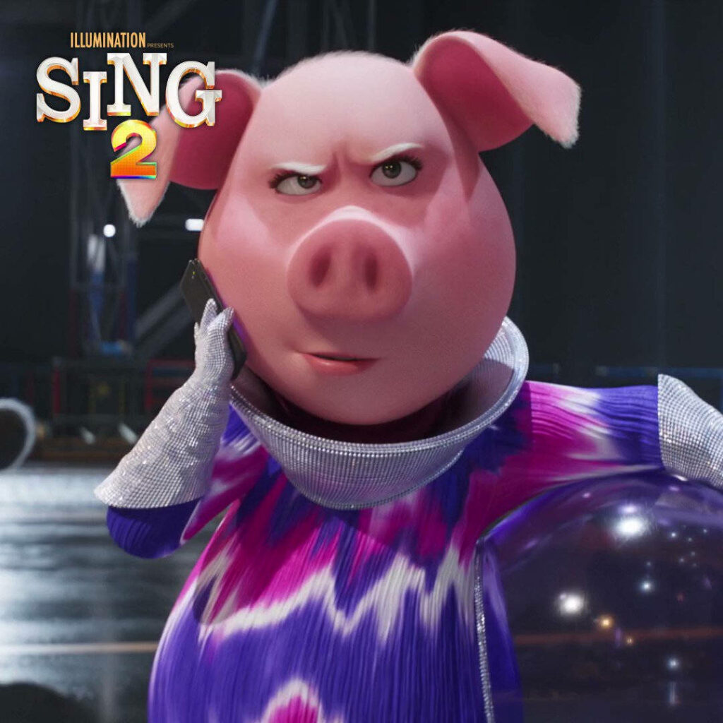 Vibrant Rosita from Sing 2: Fierce Expression Wallpaper Background