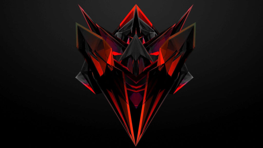 Crimson Gaming Haven: A Mesmerizing Digital Retreat Wallpaper