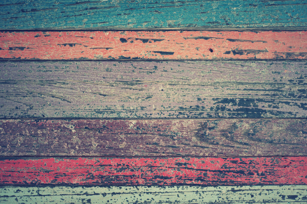 Rustic Multi-Colored Wood Fence Wallpaper Background - Vintage Texture