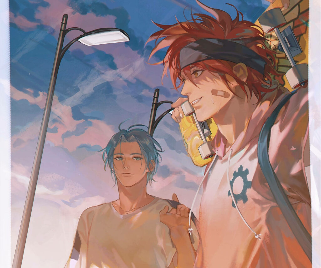 Sk8 The Infinity Wallpaper: Vibrant Art with Sunset & Expressive Colors