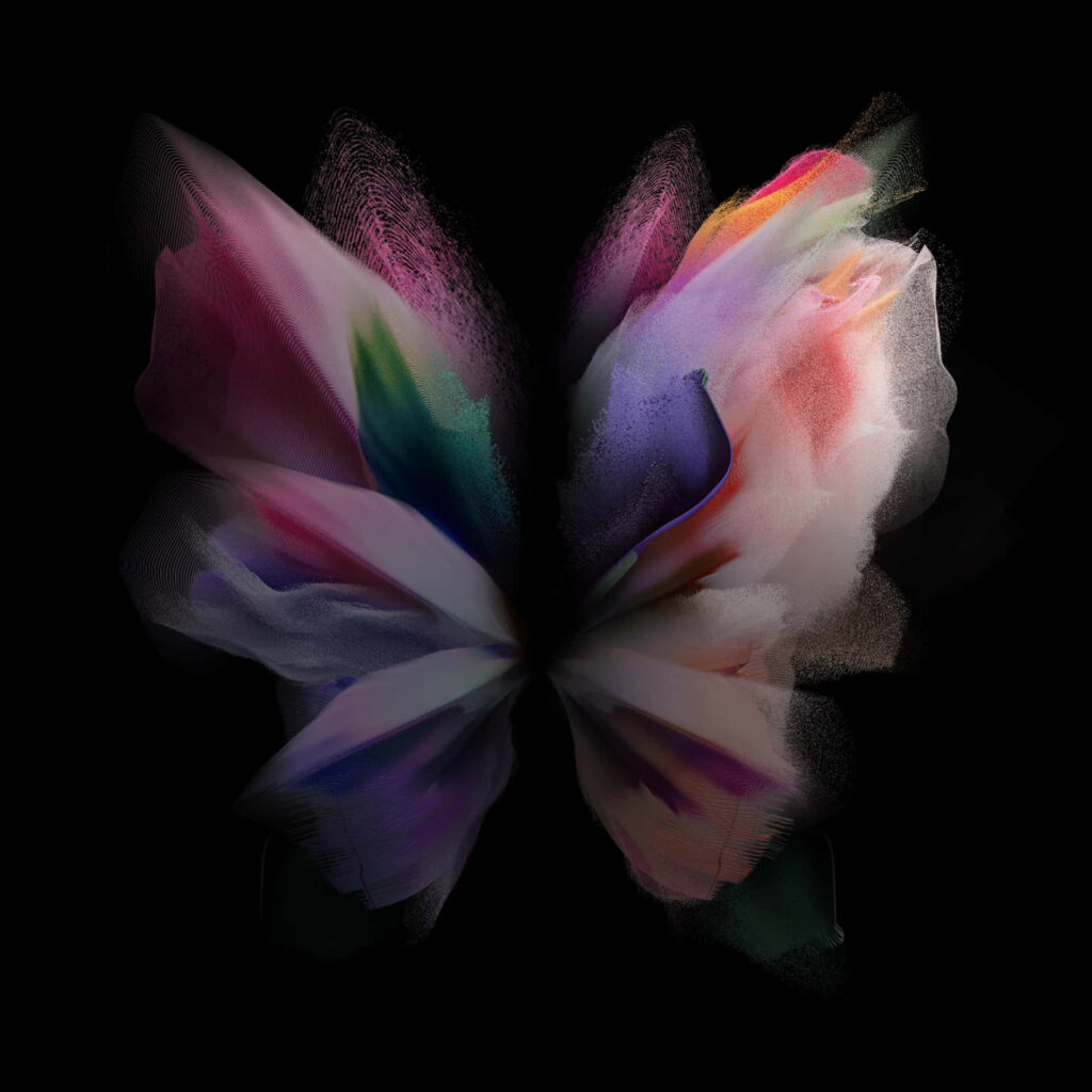 Vibrant Abstract Butterfly Samsung AMOLED Wallpaper Background