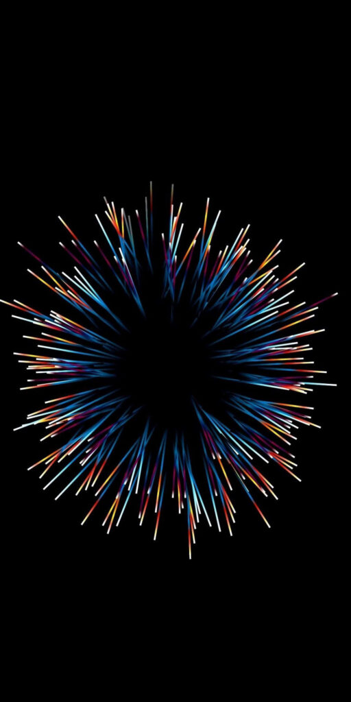 Vibrant Samsung AMOLED Wallpaper with Colorful Light Streaks
