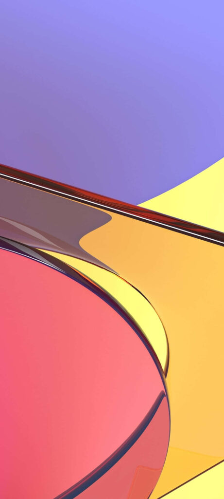 Vibrant Samsung Galaxy A20 Wallpaper - Abstract Curves in Bold Colors