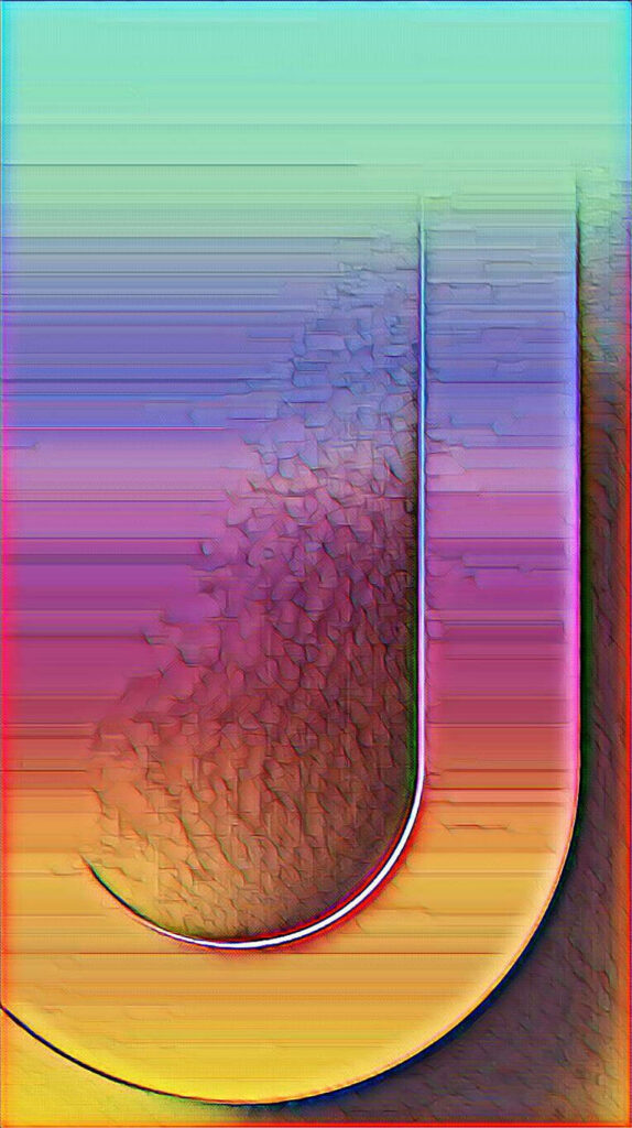 Vibrant Letter J Wallpaper for Samsung Galaxy J7 - Colorful Design