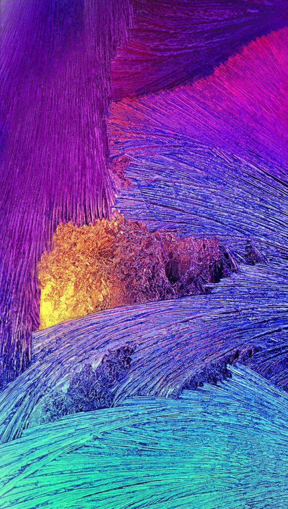 Vibrant Samsung Galaxy Note 4 Wallpaper: Abstract Purple, Blue, Gold