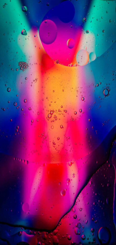 Vibrant Neon Samsung S20 FE Wallpaper with Fluid Textures