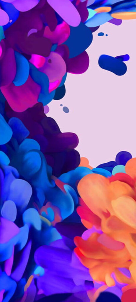 Vibrant Samsung S20 Wallpaper: Colorful Abstract Patterns Background