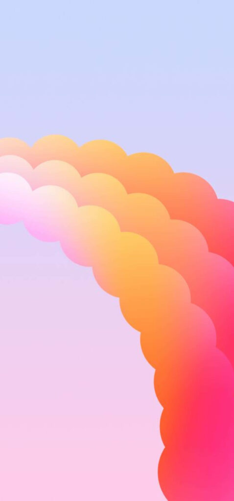 Vibrant Samsung S23 Ultra Wallpaper: Abstract Pink & Orange Waves