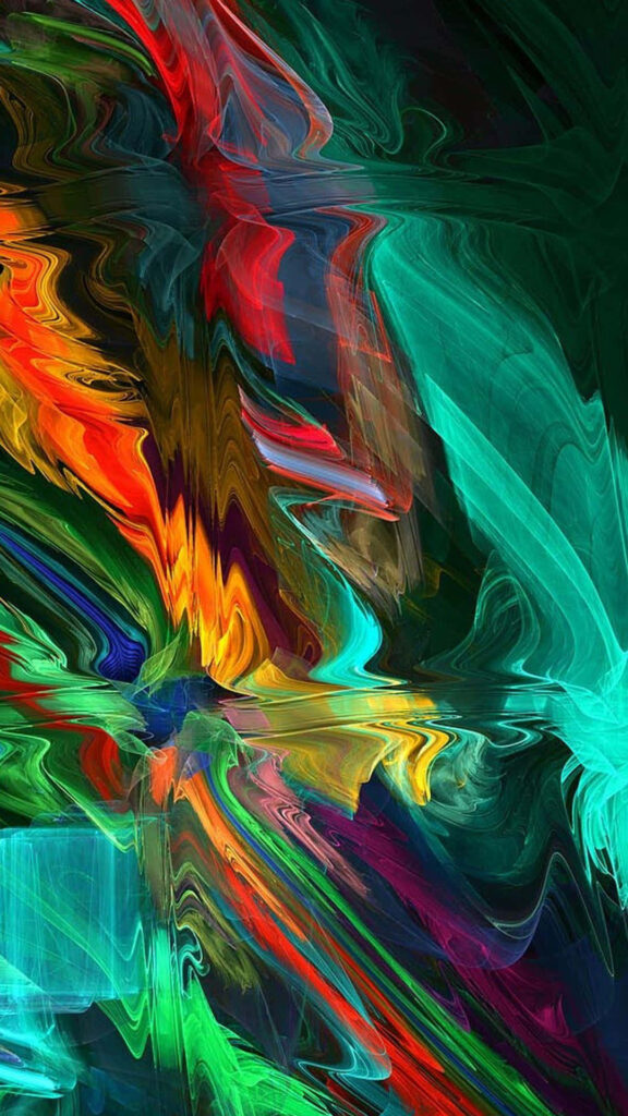 Vibrant Abstract Swirls Wallpaper for Bold Device Background