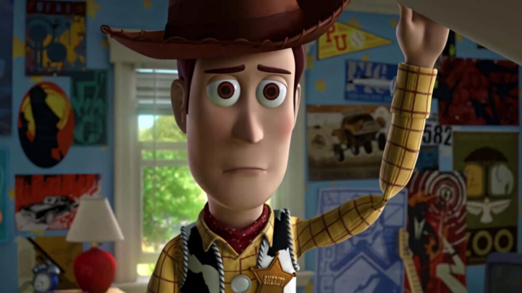 Vibrant Sheriff Woody Wallpaper Background with Colorful Decor