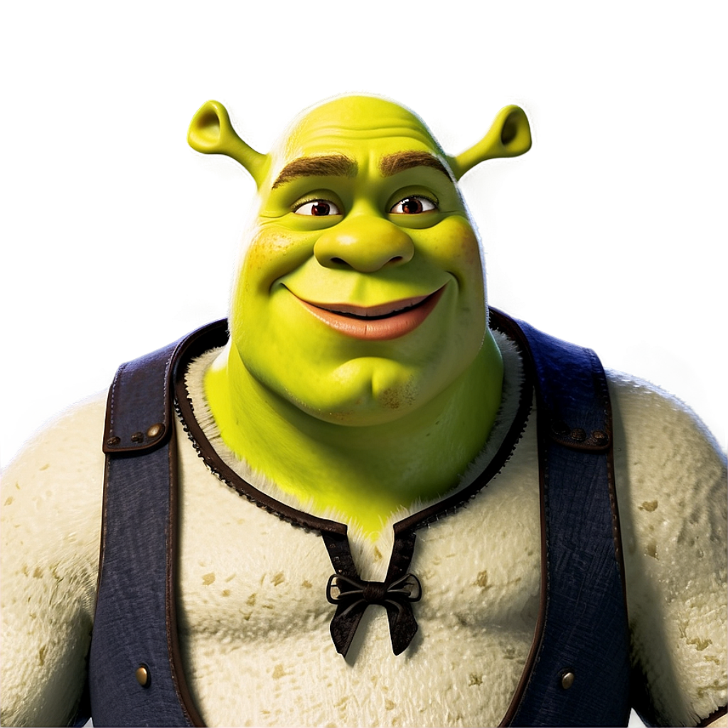 Vibrant Shrek Wallpaper: Iconic Green Ogre in Glowing Background
