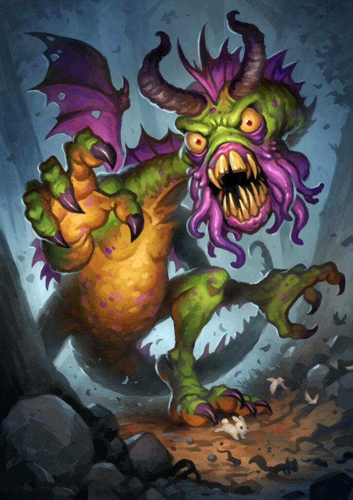Vibrant Shudderwock Wallpaper - Colorful Hearthstone Creature Background
