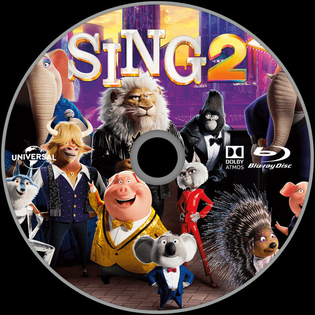 Vibrant Sing 2 Compact Disc Wallpaper: Animated Cast & Adventure Theme