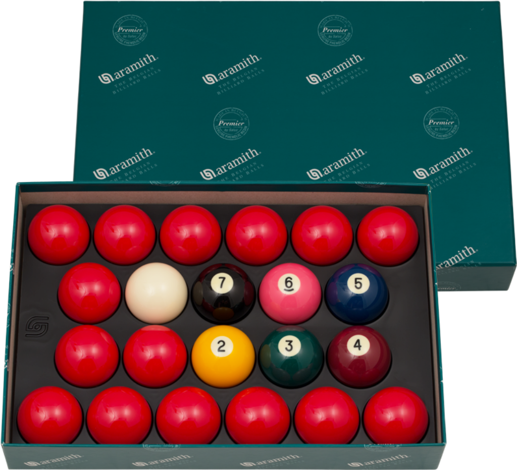 Vibrant Snooker Ball Set in Premium Box: Stylish Wallpaper Background