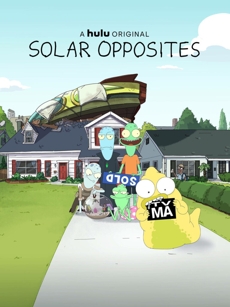 Solar Opposites Vibrant Wallpaper: Suburban Chaos & the Pupa