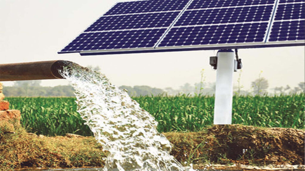 Solar-Powered Irrigation System Wallpaper: Energizing Agriculture